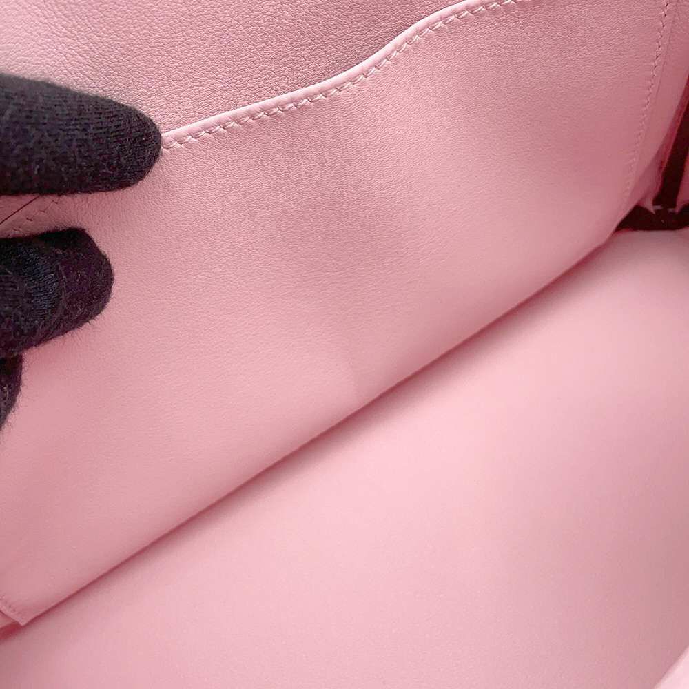 エルメス バーキン25 ローズサクラ/シルバー金具 スイフト D刻印 HERMES ハンドバッグ