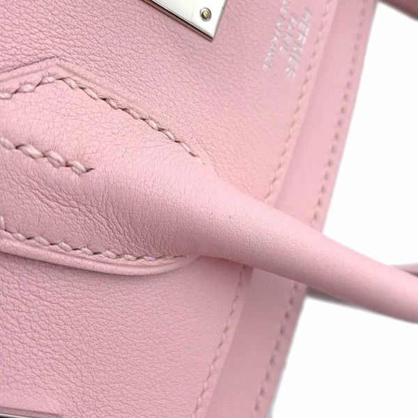 エルメス バーキン25 ローズサクラ/シルバー金具 スイフト D刻印 HERMES ハンドバッグ