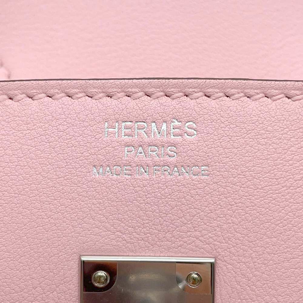 エルメス バーキン25 ローズサクラ/シルバー金具 スイフト D刻印 HERMES ハンドバッグ