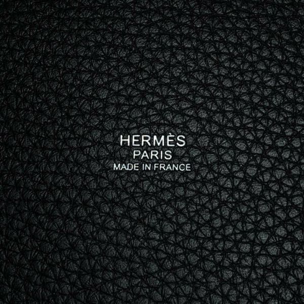 エルメス ハンドバッグ ピコタンロックPM ブラック/シルバー金具 トリヨンクレマンス W刻印 黒