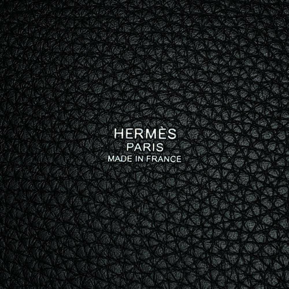 エルメス ハンドバッグ ピコタンロックPM ブラック/シルバー金具 トリヨンクレマンス W刻印 黒