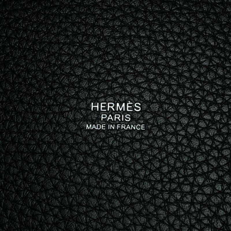エルメス ハンドバッグ ピコタンロックPM ブラック/シルバー金具 トリヨンクレマンス W刻印 黒