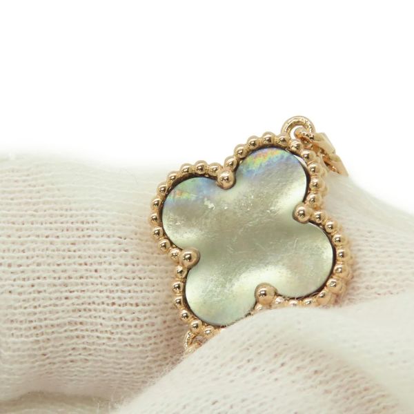 ヴァンクリーフ＆アーペル ブレスレット ヴィンテージ アルハンブラ 5モチーフ グレーマザーオブパール ダイヤ 24P K18PG VCARP2R100