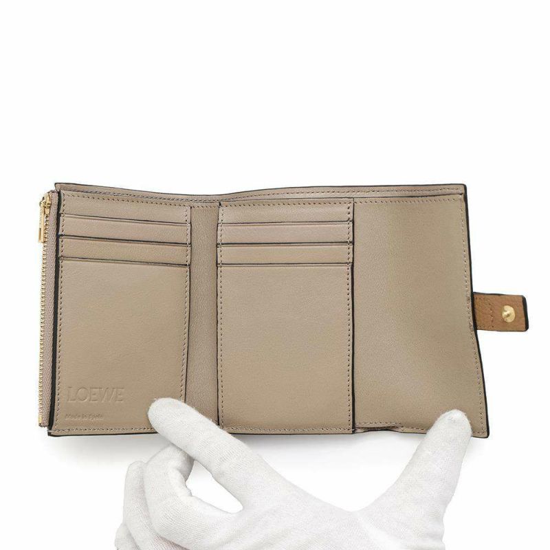 ロエベ 三つ折り財布 アナグラム スモール バーティカル ウォレット C660S86X04 LOEWE 財布