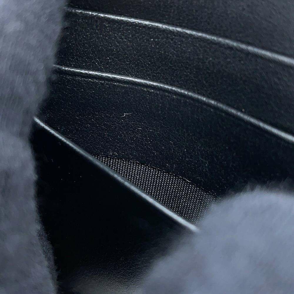 シャネル 二つ折り財布 ココマーク マトラッセ クラシック スモールウォレット レザー AP3817 黒