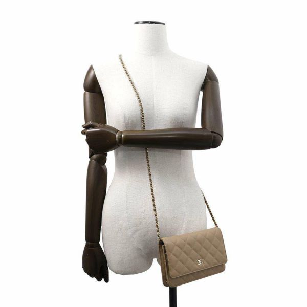 シャネル チェーンウォレット クラシック マトラッセ ココマーク キャビアスキン AP0250 CHANEL 財布