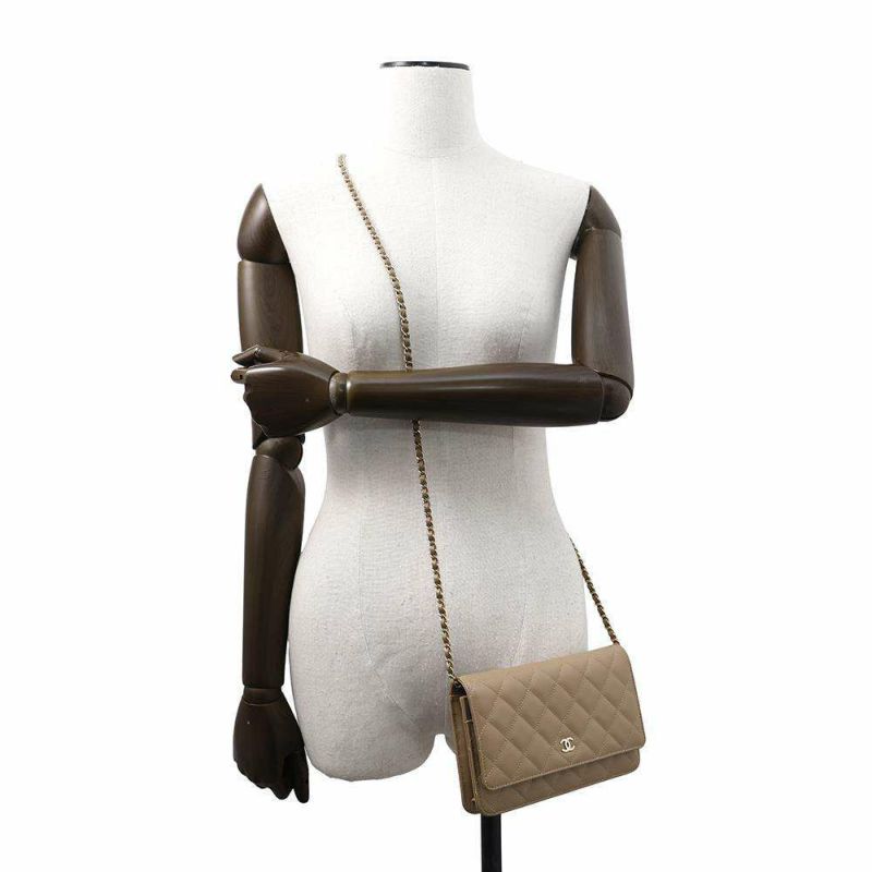 シャネル チェーンウォレット クラシック マトラッセ ココマーク キャビアスキン AP0250 CHANEL 財布