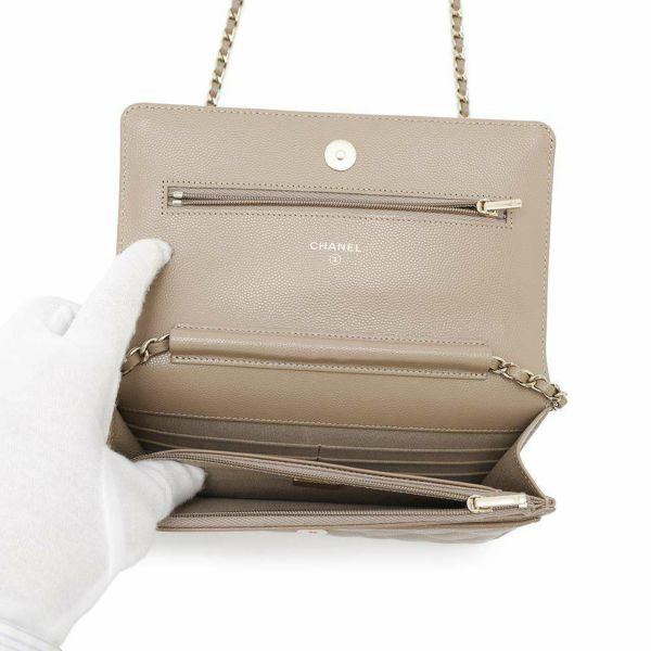 シャネル チェーンウォレット クラシック マトラッセ ココマーク キャビアスキン AP0250 CHANEL 財布