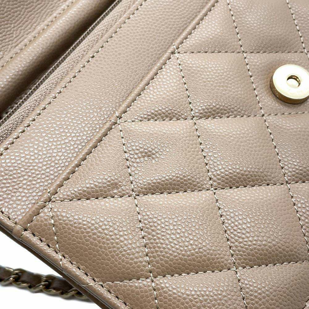 シャネル チェーンウォレット クラシック マトラッセ ココマーク キャビアスキン AP0250 CHANEL 財布