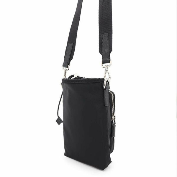 プラダ ショルダーバッグ Re-Nylon スマートフォンケース ナイロン 2ZH155 PRADA バッグ 黒