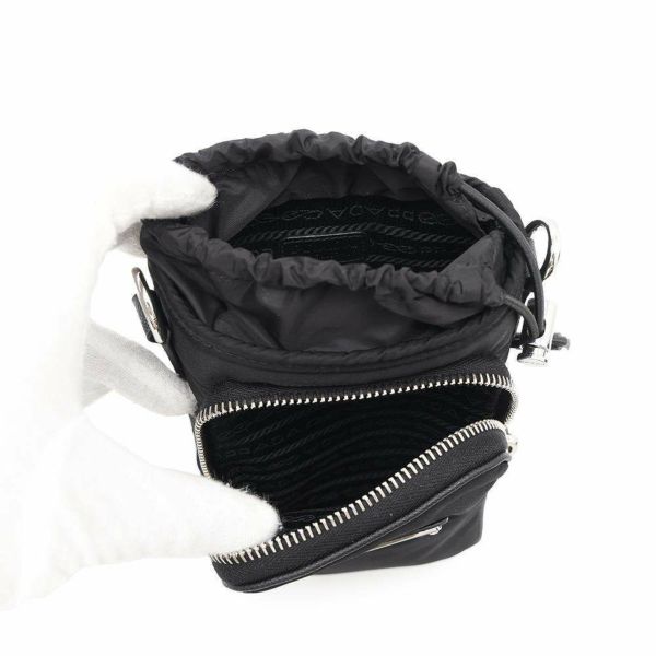 プラダ ショルダーバッグ Re-Nylon スマートフォンケース ナイロン 2ZH155 PRADA バッグ 黒