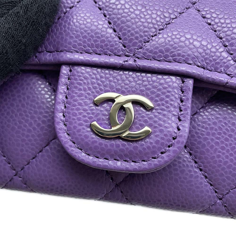 シャネル カードケース マトラッセ クラシックカードケース ココマーク キャビアスキン AP0214 CHANEL 名刺入れ