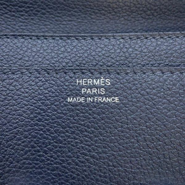 エルメス 長財布 コンスタンス トゥーゴー ロング ブルーニュイ/シルバー金具 エバーカラー B刻印 HERMES
