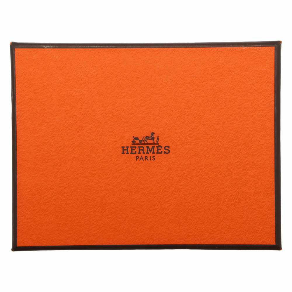 エルメス カルメン トリコロール ライム/クレ/チャイ/シルバー金具 ラムスキン U刻印