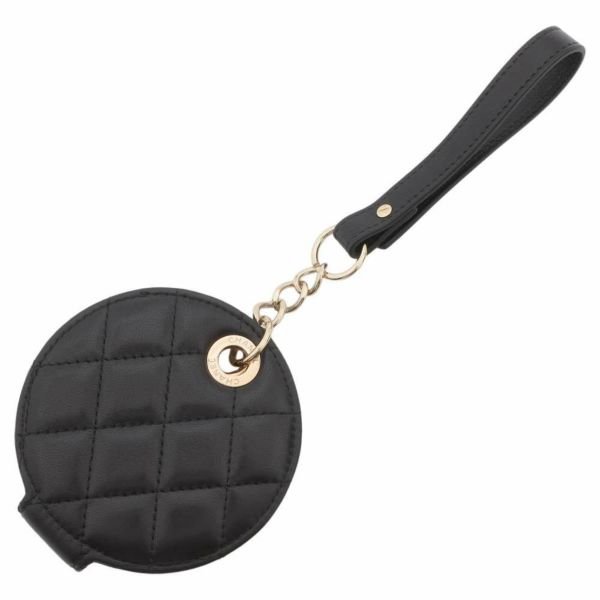 シャネル ネームタグ マトラッセ ココマーク ラムスキン CHANEL ノベルティ 黒 安心保証 | 中古・新品ブランド販売ギャラリーレア公式通販