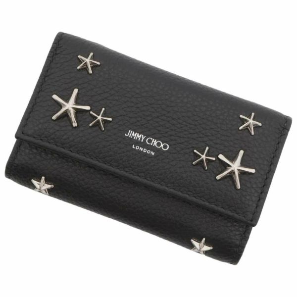 ジミーチュウ 6連 キーケース スタッズ レザー J000135809001 JIMMY CHOO 黒