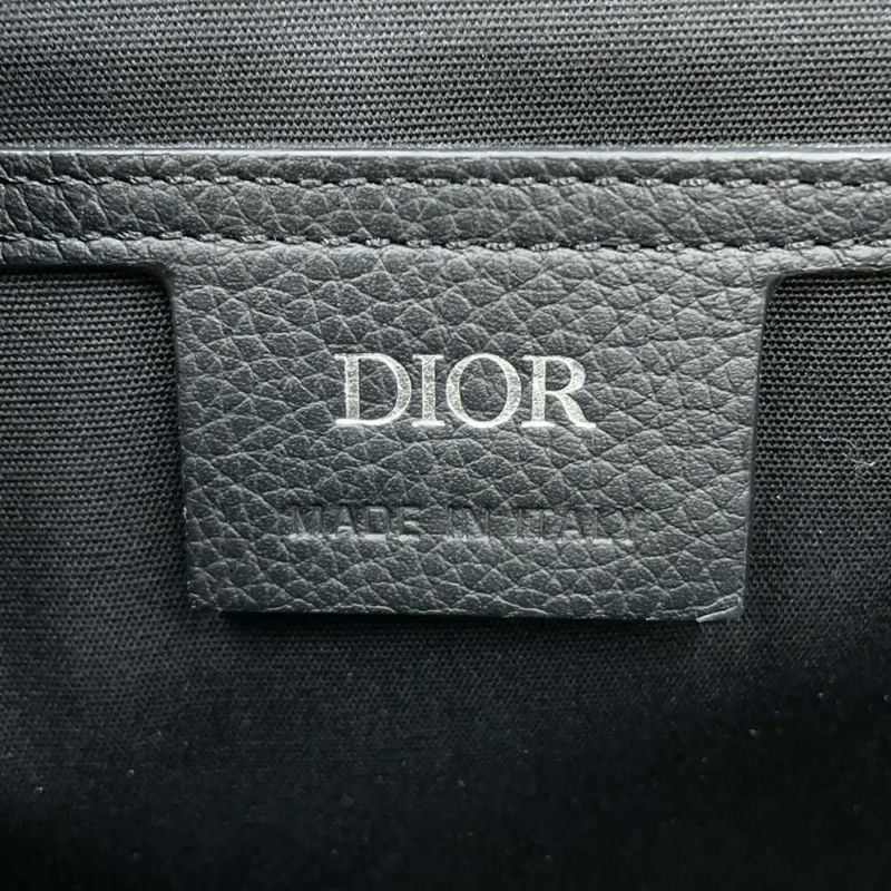 クリスチャン・ディオール ショルダーバッグ オブリーク サドル フラップ メッセンジャー 1ADPO049YKS 黒 トロッター