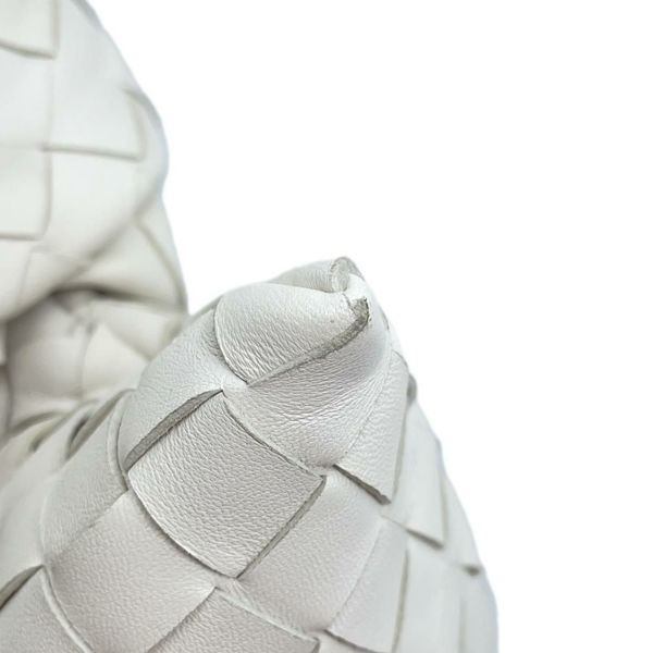 ボッテガヴェネタ ハンドバッグ イントレチャート ツイスト レザー BOTTEGA VENETA バッグ 白