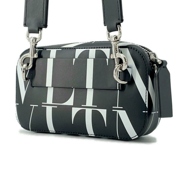 ヴァレンティノ・ガラヴァーニ ショルダーバッグ VLTNロゴ WY2B0954BLH VALENTINO 2wayボディバッグ 黒 白