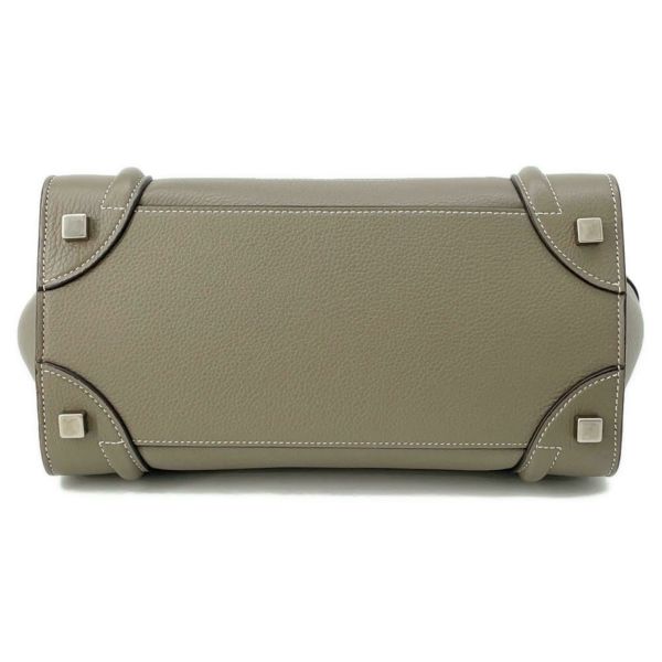 セリーヌ ハンドバッグ ラゲージ マイクロショッパー レザー 189793  CELINE バッグ グレージュ