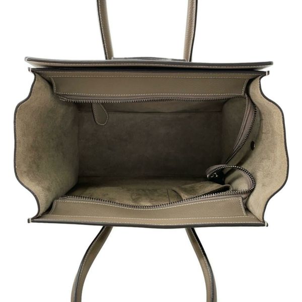 セリーヌ ハンドバッグ ラゲージ マイクロショッパー レザー 189793  CELINE バッグ グレージュ