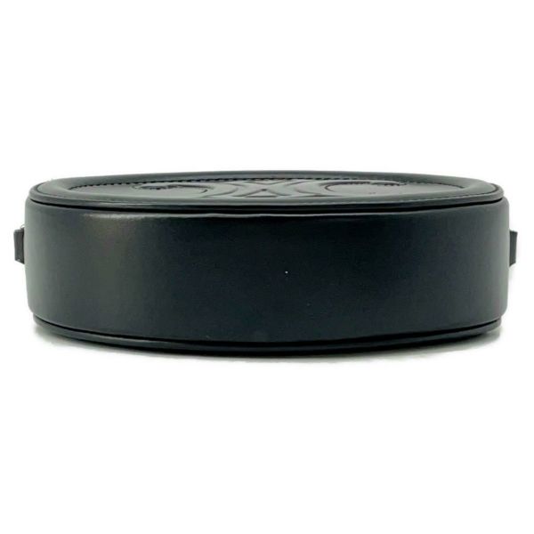 セリーヌ ショルダーバッグ キュイルトリオンフ オーバル レザー 10I70 3DPQ CELINE ポシェット  黒