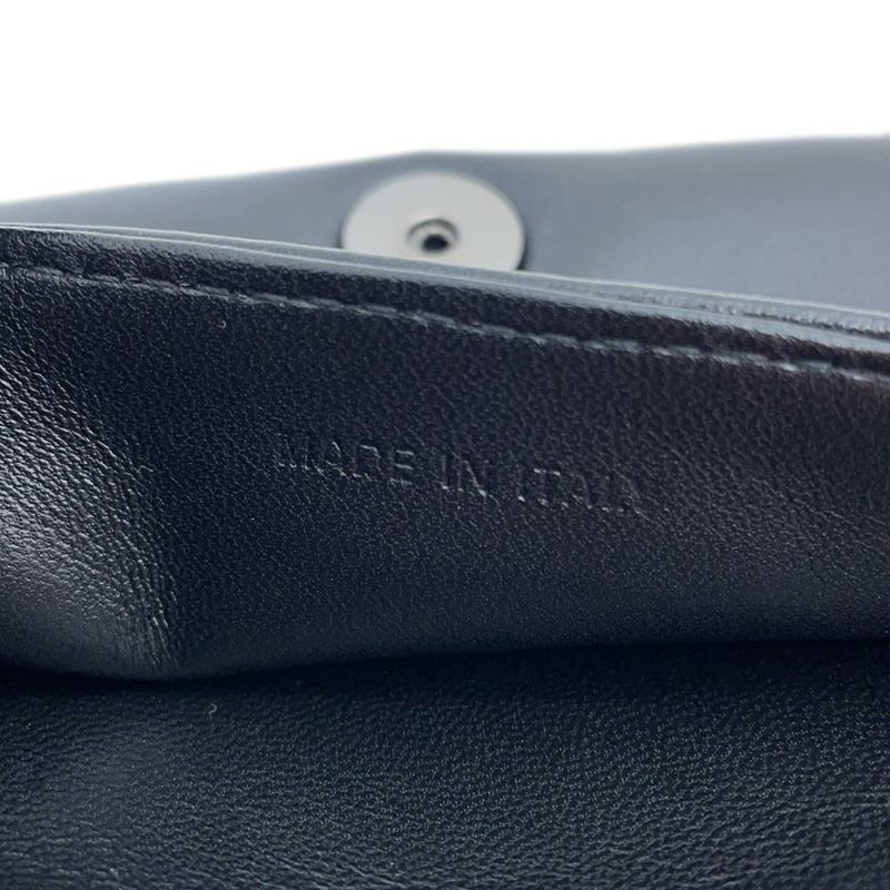 ディオール チェーンショルダーバッグ カロ カナージュ スタッズ レザー Christian Dior 財布 黒