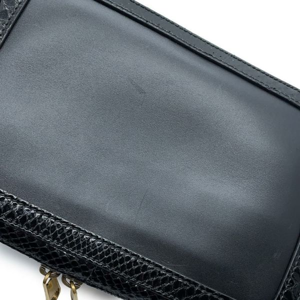 グッチ ショルダーバッグ GGマーモント パイソン 710861 GUCCI 2wayクラッチバッグ 黒