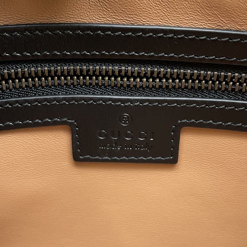 グッチ ショルダーバッグ GGマーモント パイソン 710861 GUCCI 2wayクラッチバッグ 黒