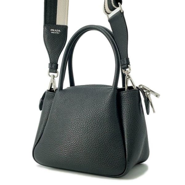 プラダ ハンドバッグ フルー ヴィッテロダイノソフトレザー ミニ 1BA362 PRADA 2WAYショルダーバッグ 黒