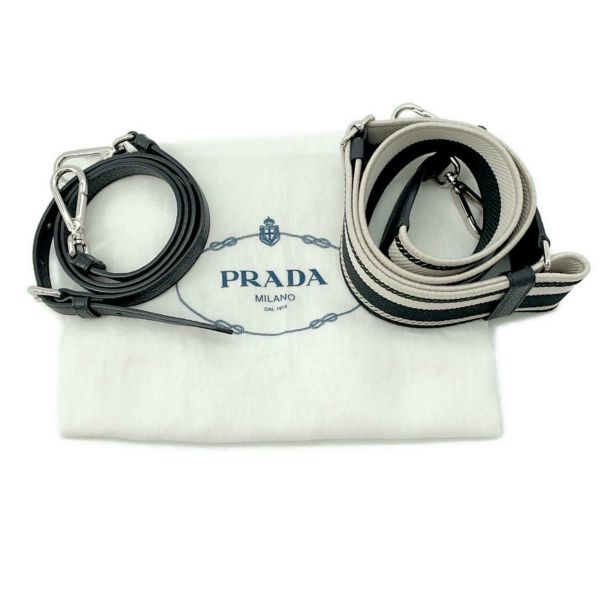 プラダ ハンドバッグ フルー ヴィッテロダイノソフトレザー ミニ 1BA362 PRADA 2WAYショルダーバッグ 黒