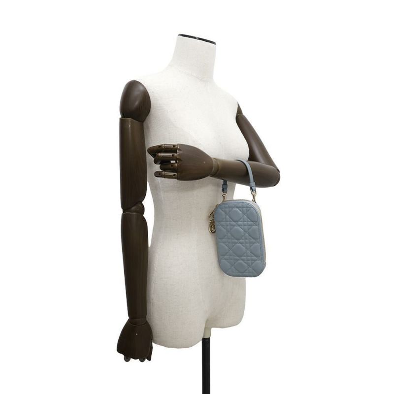 クリスチャン・ディオール スマホケース レディディオール フォンホルダー カナージュ ラムスキン S0872ONMJ Christian Dior