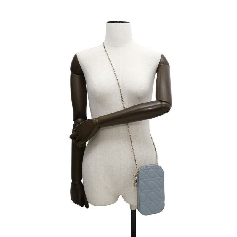 クリスチャン・ディオール スマホケース レディディオール フォンホルダー カナージュ ラムスキン S0872ONMJ Christian Dior