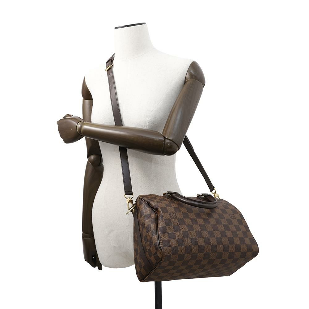 ルイヴィトン ハンドバッグ ダミエ・エベヌ スピーディ・バンドリエール25 N41181 LOUIS VUITTON 2wayショルダーバッグ