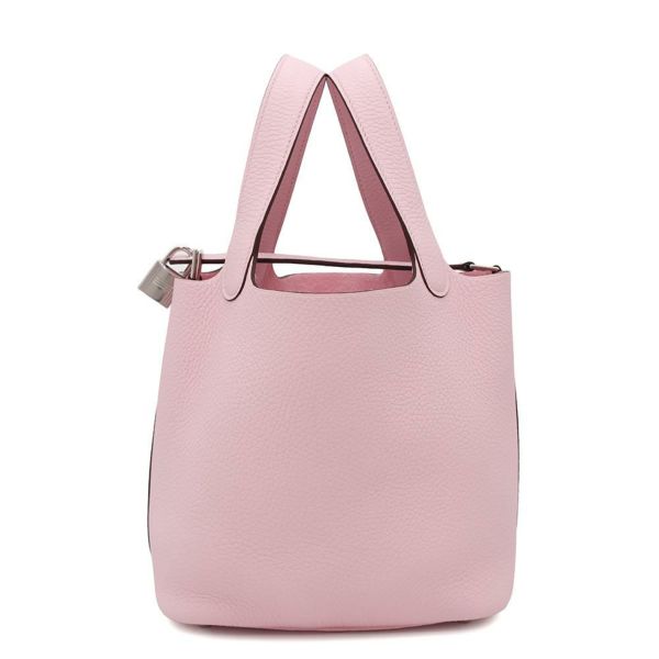 エルメス ハンドバッグ ピコタンロックPM ローズサクラ/シルバー金具 トリヨンクレマンス K刻印 HERMES トートバッグ