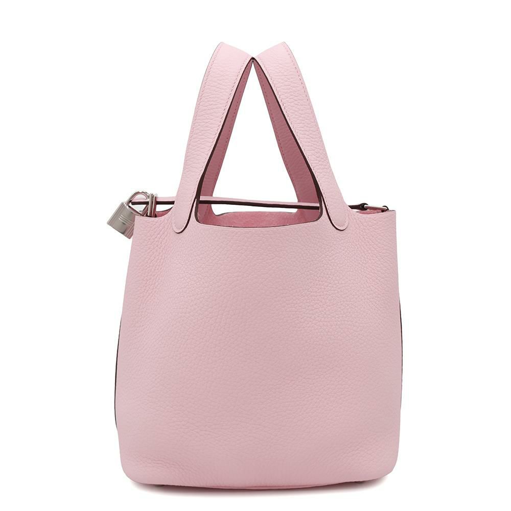 エルメス ハンドバッグ ピコタンロックPM ローズサクラ/シルバー金具 トリヨンクレマンス K刻印 HERMES トートバッグ