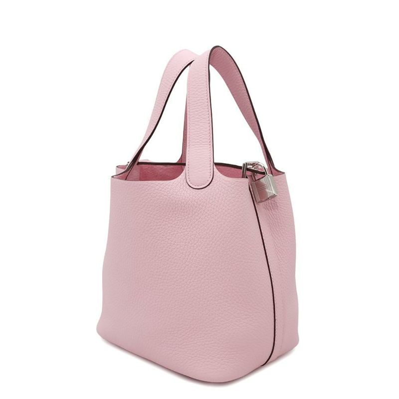 エルメス ハンドバッグ ピコタンロックPM ローズサクラ/シルバー金具 トリヨンクレマンス K刻印 HERMES トートバッグ