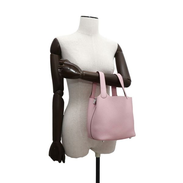 エルメス ハンドバッグ ピコタンロックPM ローズサクラ/シルバー金具 トリヨンクレマンス K刻印 HERMES トートバッグ