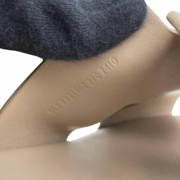 エルメス サンダル エズ30 EZE シェーヴル・ヴェロア コルク レディースサイズ37 HERMES 靴 ウェッジソール Hロゴ