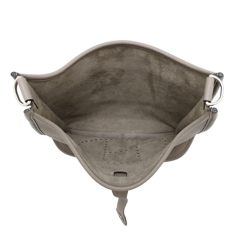 エルメス ショルダーバッグ エブリン3 PM グリアスファルト/シルバー金具 トリヨンモーリス C刻印 HERMES Evelyne