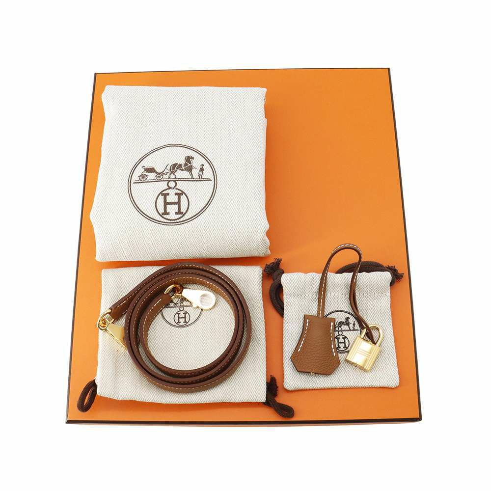 エルメス ハンドバッグ ケリー25 内縫い ゴールド/ゴールド金具 トゴ K刻印 2wayショルダー