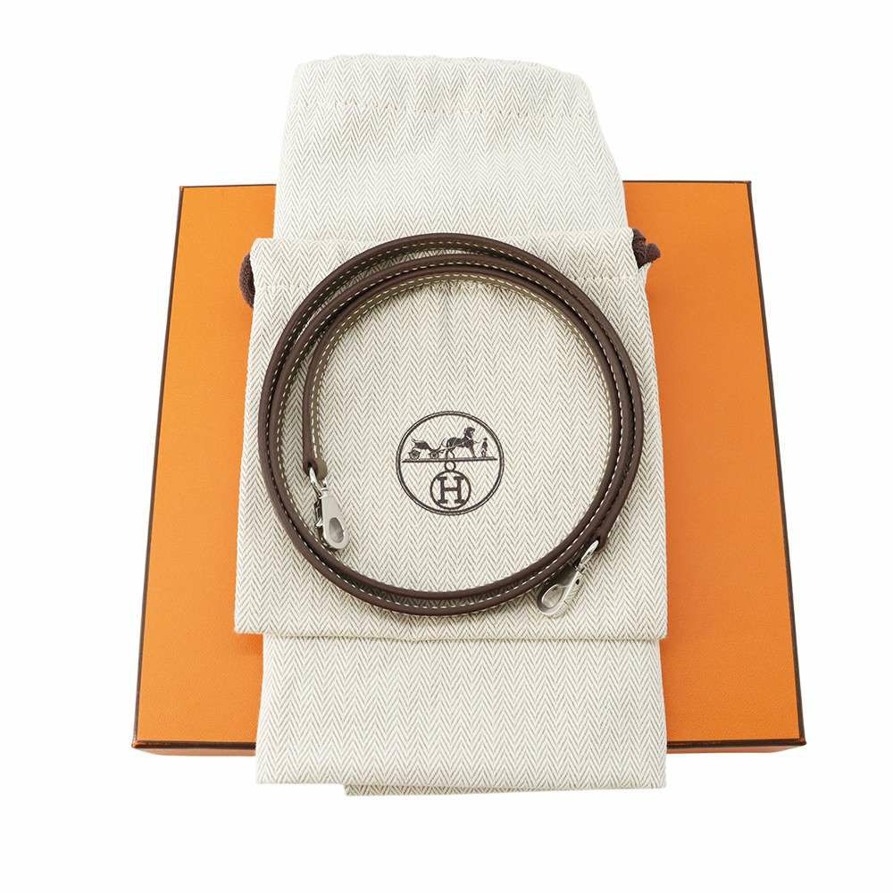 エルメス ハンドバッグ ミニケリー2 外縫い エトゥープ/シルバー金具 エプソン K刻印 HERMES 2wayショルダー