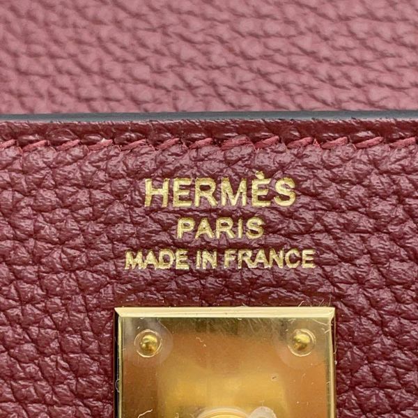 エルメス ケリー25 内縫い ルージュアッシュ/ゴールド金具 トゴ B刻印 HERMES 2way