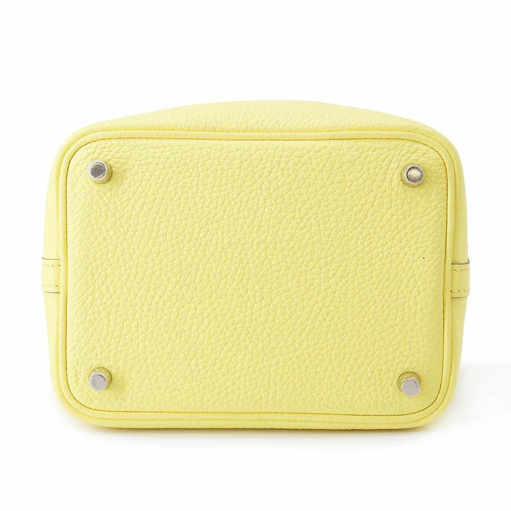 エルメス ハンドバッグ ピコタンロックPM リモンチェッロ/シルバー金具 トリヨンクレマンス B刻印