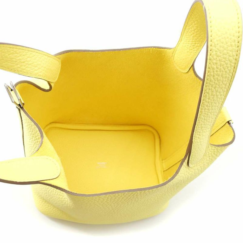 エルメス ハンドバッグ ピコタンロックPM リモンチェッロ/シルバー金具 トリヨンクレマンス B刻印