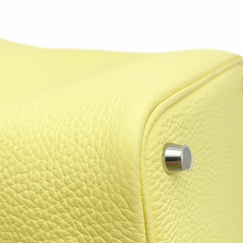 エルメス ハンドバッグ ピコタンロックPM リモンチェッロ/シルバー金具 トリヨンクレマンス B刻印