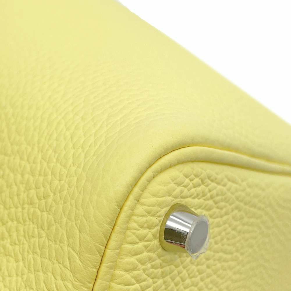 エルメス ハンドバッグ ピコタンロックPM リモンチェッロ/シルバー金具 トリヨンクレマンス B刻印