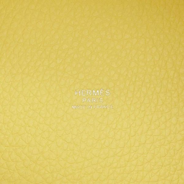 エルメス ハンドバッグ ピコタンロックPM リモンチェッロ/シルバー金具 トリヨンクレマンス B刻印
