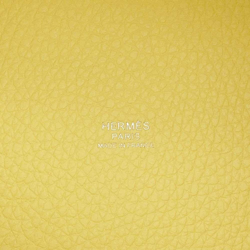 エルメス ハンドバッグ ピコタンロックPM リモンチェッロ/シルバー金具 トリヨンクレマンス B刻印