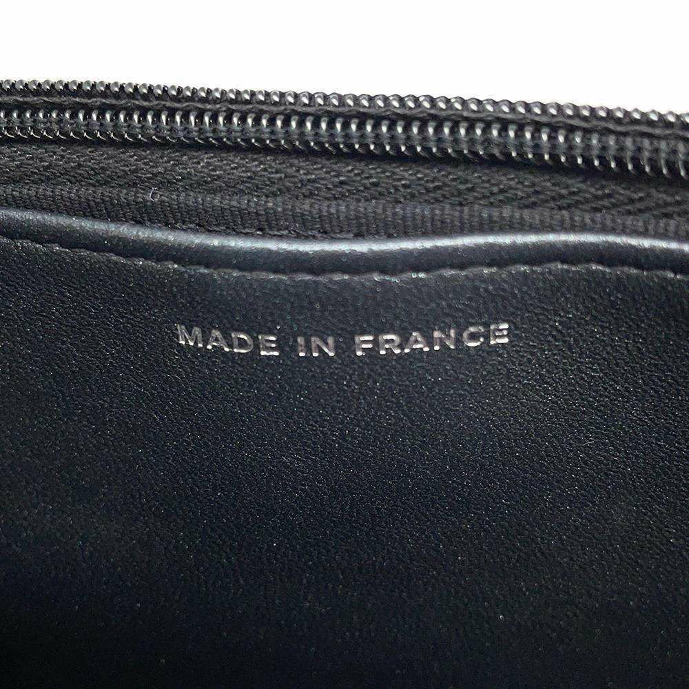 シャネル チェーンウォレット マトラッセ ココマーク ラムスキン AP0250 CHANEL 財布 黒